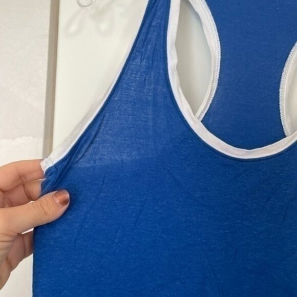 Zara NWOT Color Block Racerback Tank - Picture 4 of 6